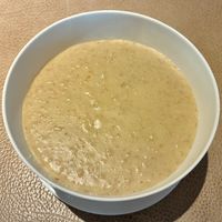 Oat milk porridge  at Sea Breeze Restaurant in Ras Al Khaimah