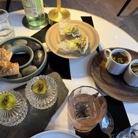 Vegan tasting menu appetizers   at Abacá in San Francisco