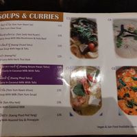 Menu: soups + curries at Kruaboon Thai in Bangkok