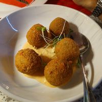 Mushroom aracini - vegetarian at Hasthi in Newcastle