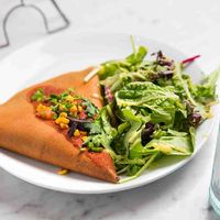 The Vegan Savory Crepe at Sweet Paris Crêperie & Café - Woodbury in Woodbury
