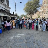 Line up for Vada Pav (Indian Burger?) - Vegan  at Aram Hotel in Mumbai