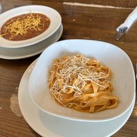 Roasted Red Pepper Tagliatelle  at Sammy J's Diner in St Catharines