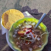 Vegan pozole at Tía Ofe Pozole Vegano  in Jalisco