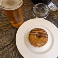 Vegan donut at Terrace NQ in Manchester