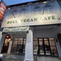 outside  at Soul Vegan Café in Pulau Pinang