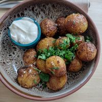 Potatoes with porcini mayo at Café Ojo in Odense