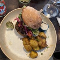 A gluten free Burger 2.  at Café Ojo in Odense