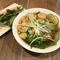Super green pho with tofu   at Pho Russell Square in London