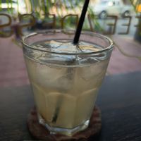 Homemade ginger soda at HUGS SONGWAT CAFE in Bangkok
