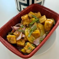 Sweet and sour tofu at Gracie Chen's in Dubai
