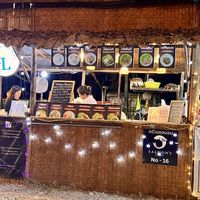 Stall with vegan dumplings   at Memories of Chiang Mai in Chiang Mai