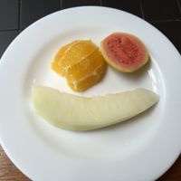 Vegan options of desserts - only fruits :( at Recanto Vegetariano in Sao Paulo