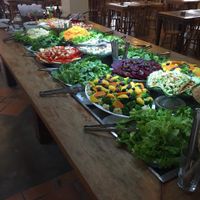Salads at Recanto Vegetariano in Sao Paulo