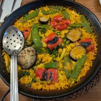 Veg paella at Sanpa in Wokingham