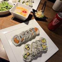 Steamed Yam roll, tropical roll  at Bluetail Sushi - Commerce in Kelowna