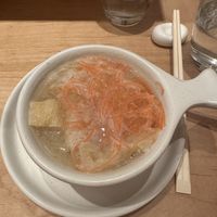 Miso soupp  at Nami Nori West Village in New York City