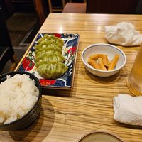Vegan gyoza at Shinjuku Hikeshi Gyoza in Tokyo