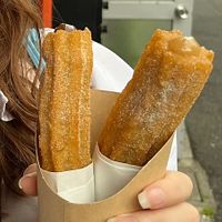 Chocolate and caramel   at Vegan Churros in Tokyo