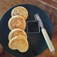 Pancakes at Aleena Minimart in Krabi