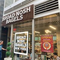 Front at Broad Nosh Bagels - 49th St in New York City