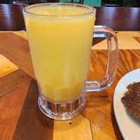 Mimosa in a mug won me over 😄 at The Little Grill in Harrisonburg