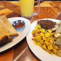 Vegan breakfast in full view at The Little Grill in Harrisonburg