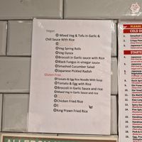 Vegan & GF options menu at Do Eat Manchester in Manchester