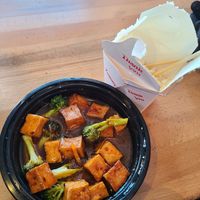 orange tofu (with fresh orange zest) at Chopstick Chinese Restaurant in Cleveland