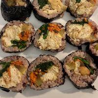 Vegan Gimbap  at SuLee Dosirak in Toronto