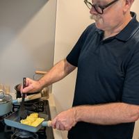 Vegan omelette at Yuka's Forest Kitchen in Tokyo