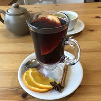 Mulled wine at Waterside Cafe in Kendal