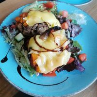 Stuffed mushrooms at Waterside Cafe in Kendal
