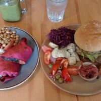 Our lunch choices 31/07/2018 at Waterside Cafe in Kendal