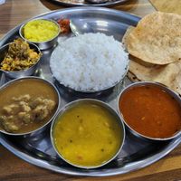 South Indian thali at Ayodhya Udupi Pure Veg Restaurant in Colva