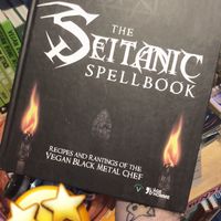 Small books section  at Vegan Haven in Seattle