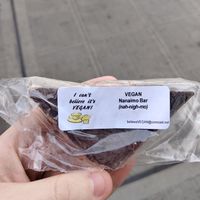 Vegan Nanaimo Bar! at Vegan Haven in Seattle