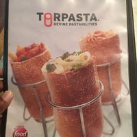 Menu Cover at Torpasta - Devine Pastabilities in San Diego