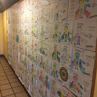 Children Art Colorful Wall at Torpasta - Devine Pastabilities in San Diego