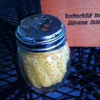 Nutritional yeast shaker! at Torpasta - Devine Pastabilities in San Diego