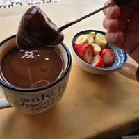 Vegan Chocolate Fondue at The Chocolate Cafe in Wausau