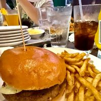Impossible Burger and Fries at Duffy's Sports Grill in Coconut Creek