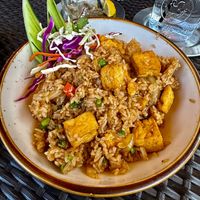 Vegan Fried Rice with Fried Tofu at 26 Thai Sushi & Bar (Brookhaven) in Brookhaven