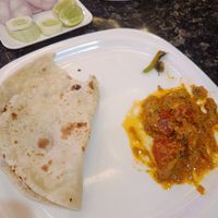 Mushroom Masala & Roti at Balaji Santosh Dhaba in Hyderabad