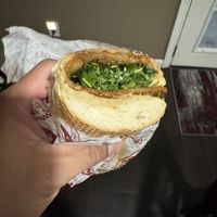 Bacon and Brie and Be (after being microwaved)   at The BE Hive Deli & Market in Austin