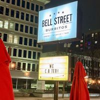 Signage at Bell Street Burritos in Atlanta
