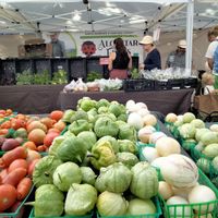 Alcantar Farms has great vegetables, berries and melons at Melrose Place Farmers Market in West Hollywood