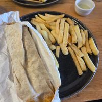Chilli tofu wrap at Satkaar in Pinner