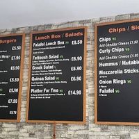 Menu at Falafel House in Brighton And Hove