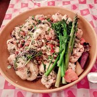 Roasted cauliflower & bulgar wheat (requested vegan) at Shanny's Kitchen in Owen Sound